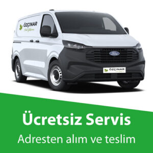 Öz Çınar halı yıkama ücretsiz servis aracı